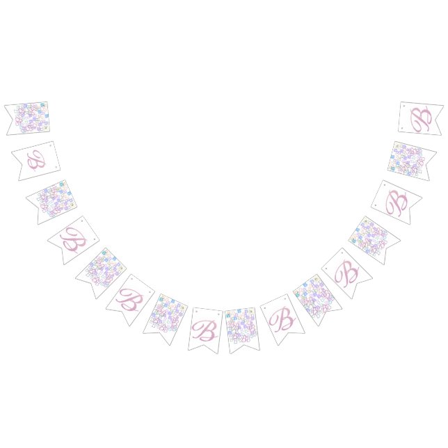 Banderines Letter Confetti "B" (Todo)