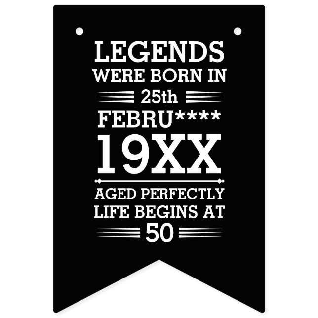 Banderines Leyendas personalizados nacieron en la edad de mes (Primera bandera)