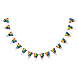 Banderines Lgbtq diversidad arcoiris inclusiva orgullo gay