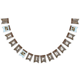 Banderines Lil' Cowboy y Teddy Bear Fiesta del primer cumplea