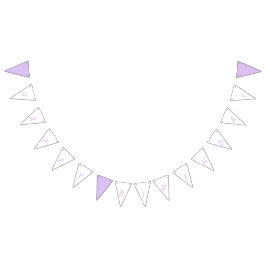 Banderines Lilac Blossom Happy Birthday Bunting Flags