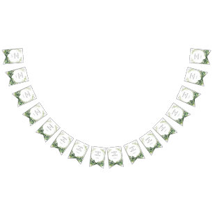 Banderines Lily acuarela de la fiesta de la boda de la novia