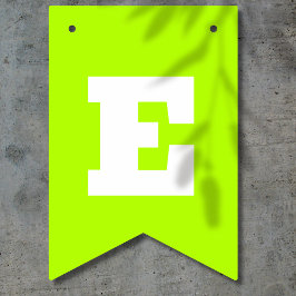 Banderines Lima Neon y Color Blanco | Personalizar 