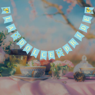 Banderines Limones Italianos Azules La Novia Dulce Fiesta de 