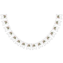 Banderines lindo bebe burro y árbol de navidad, personalizabl