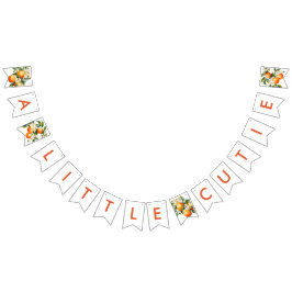 Banderines Little Cutie Naranja Clementine Baby Shower