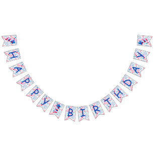 Banderines Little Firecracker el 4 de julio, fiesta de cumple