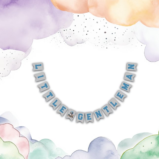 Banderines Little Gentleman Baby Shower | (Subido por el creador)