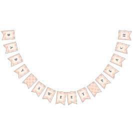 Banderines Little New Baby Sweet Peach Baby Shower Banner