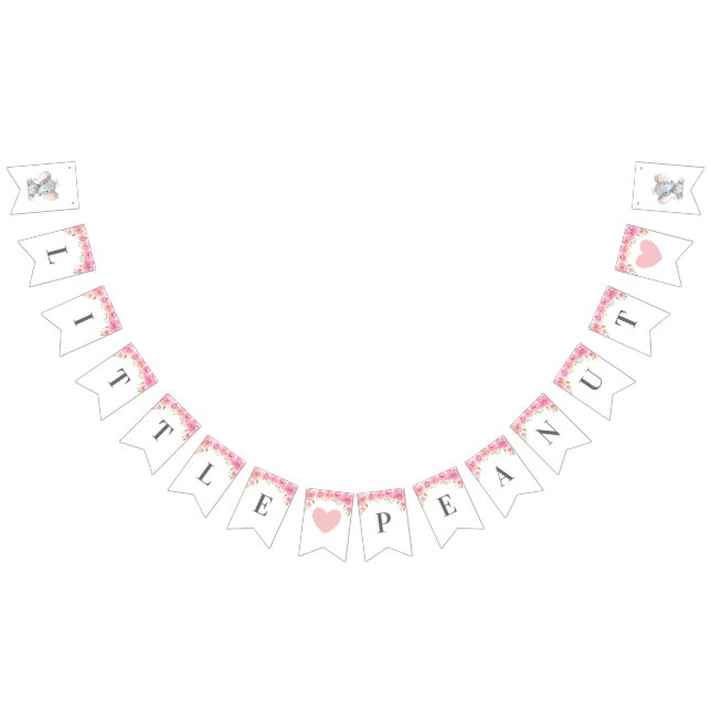 Banderines Little Peanut Elephant Baby Shower Birday Party (Todo)