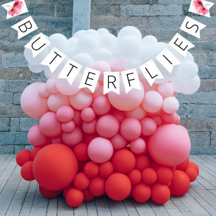 Banderines Lluvia de Mariposas Florales para Novia