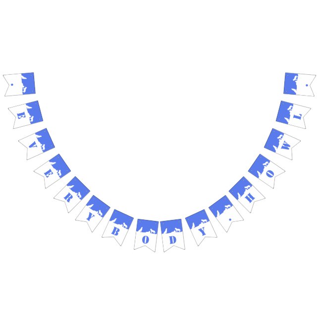 Banderines ¡Lobos en la nieve, todos lloran! Bunting (Todo)