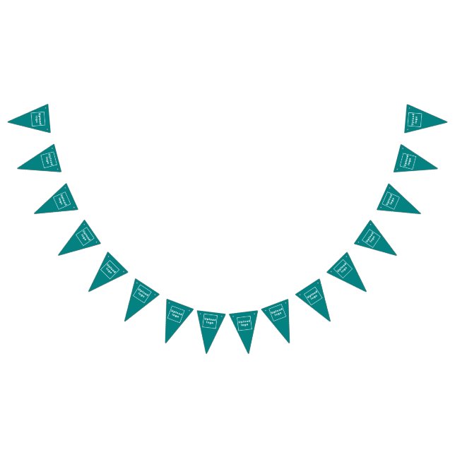 Banderines Logo comercial sobre el Triángulo Verde Verde azul (Todo)