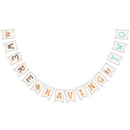 Banderines Los gemelos Baby Shower cute el doble problema de 