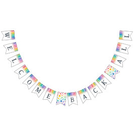 Banderines Los lápices de arcoiris dan la bienvenida a toda l