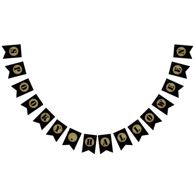 Banderines Luna llena, espeluznante Bunting Halloween (Todo)