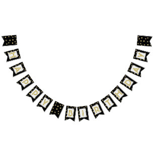 Banderines lunares del oro del ☆HAPPY BIRTHDAY☆