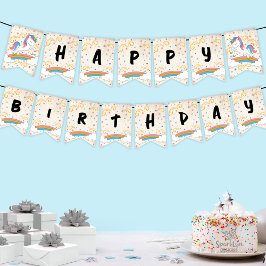 Banderines Magical Rainbow Unicorn Birthday