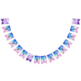 Banderines Magnífica fiesta de cumpleaños de unicornio