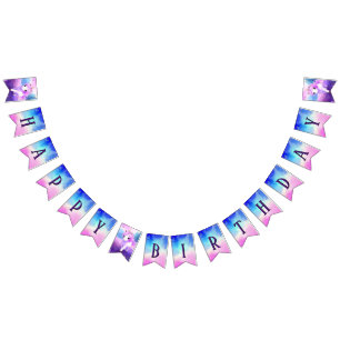 Banderines Magnífica fiesta de cumpleaños de unicornio
