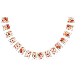 Banderines mamá a caer hojas florales de bebé ducha