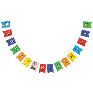 Banderines Maní   Cumpleaños de Charlie Brown y Gang