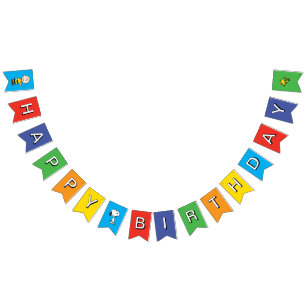 Banderines Maní Cumpleaños de Charlie Brown y Gang