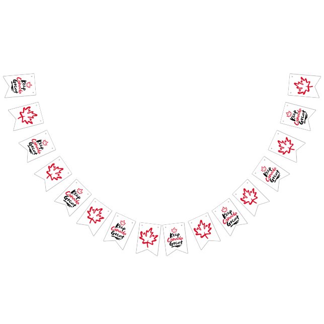 Banderines ¡Mantengan a CANADÁ genial! Hoja de arce canadiens (Todo)