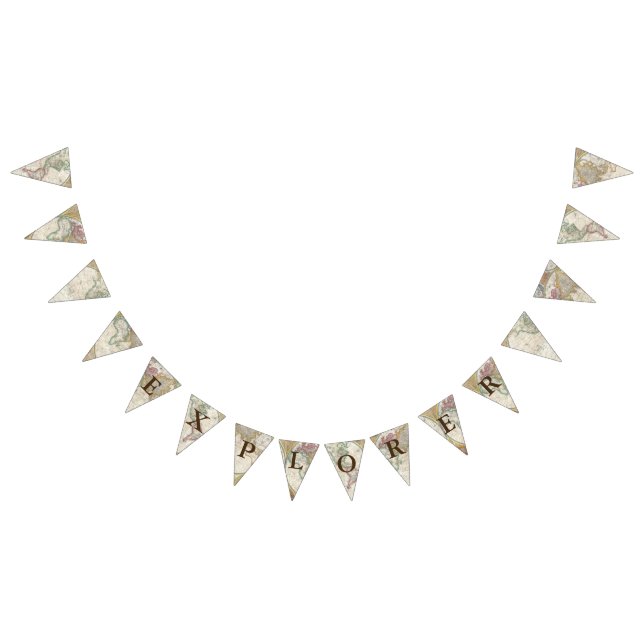 Banderines Mapa del mundo del explorador (Todo)