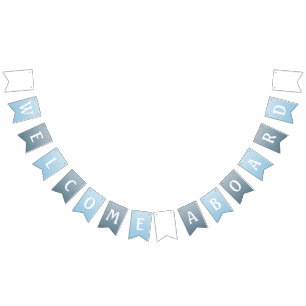 Banderines Marca de Bunting de bienvenida a bordo