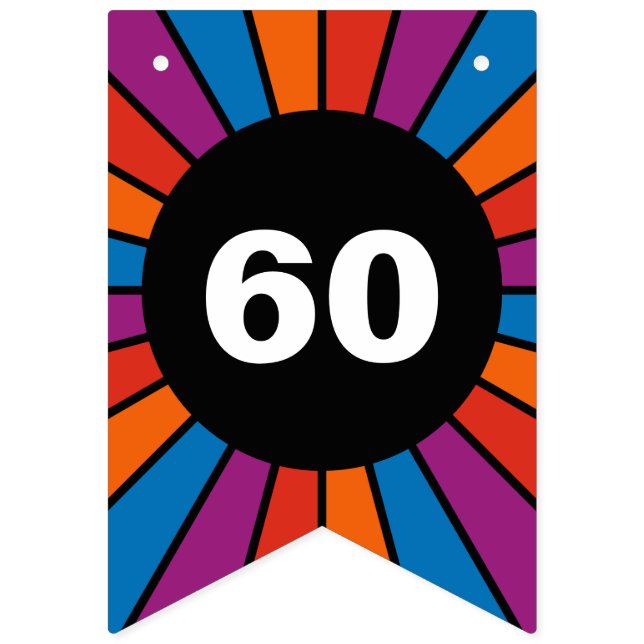 Banderines Marco redondeado 20 + tu trasero. e ideas (Primera bandera)