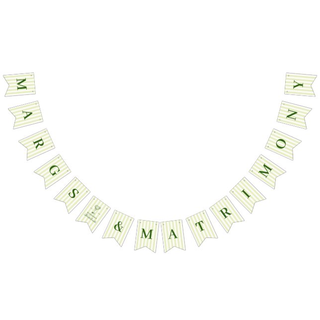 Banderines Margs y Matrimonio Verde a Rayas (Todo)