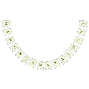 Banderines Margs y Matrimonio Verde Rayado