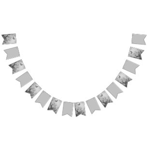 Banderines Mariposa negra y blanca