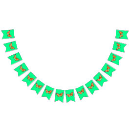 Banderines Mariposa verde lima