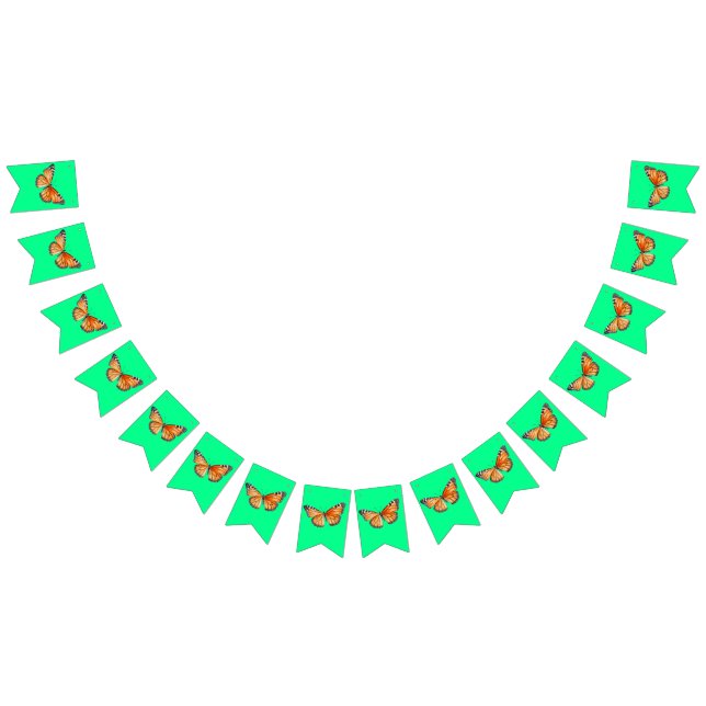 Banderines Mariposa verde lima (Todo)