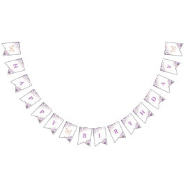 Banderines Mariposas Purple wildflowers Feliz cumpleaños