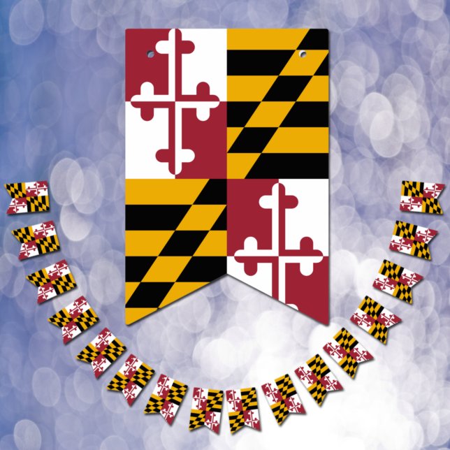 Banderines Maryland Flag Fiesta, banners / Bodas de agrupamie (Subido por el creador)