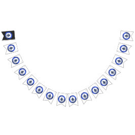 Banderines Masonic Bunting Banner Blue