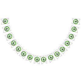 Banderines Masonic Bunting Banner Green