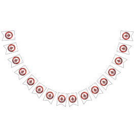 Banderines Masonic Bunting Banner Red