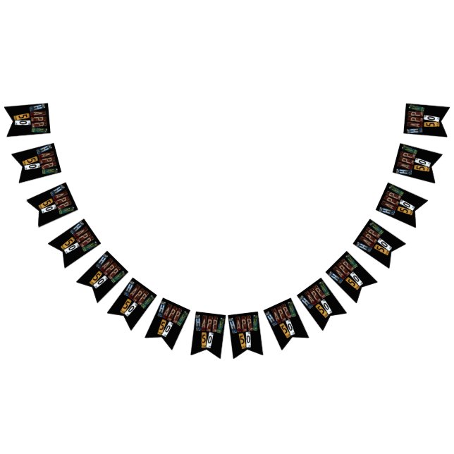 Banderines matrícula oxidado 50 cumpleaños (Todo)