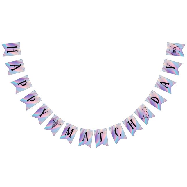 Banderines Médico de Residencia Personalizado Happy Match Day (Todo)