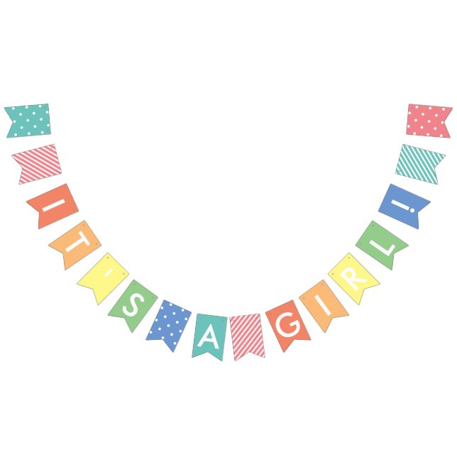 Banderines Mensaje personalizado Pastel Rainbow es una pancar (Todo)