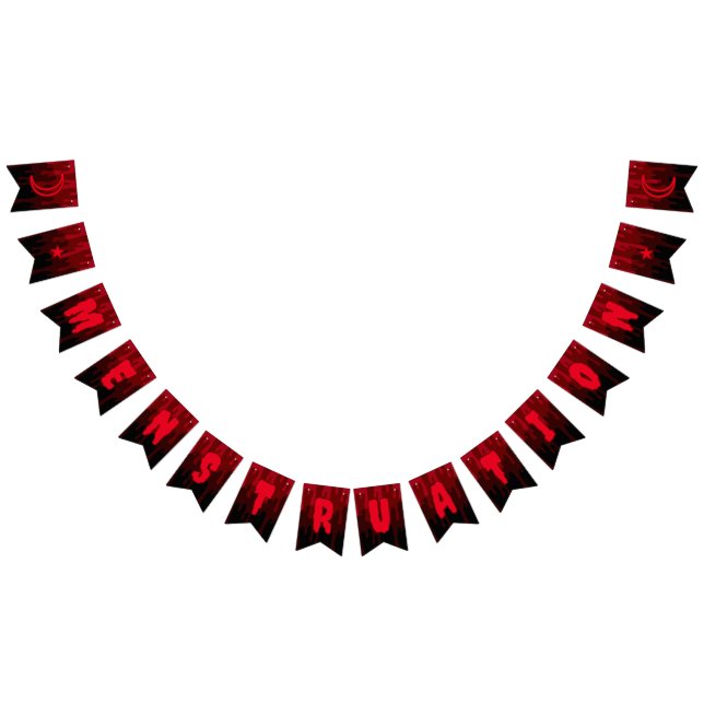 Banderines Menstruación Fiesta del periodo de sangre del horr (Todo)