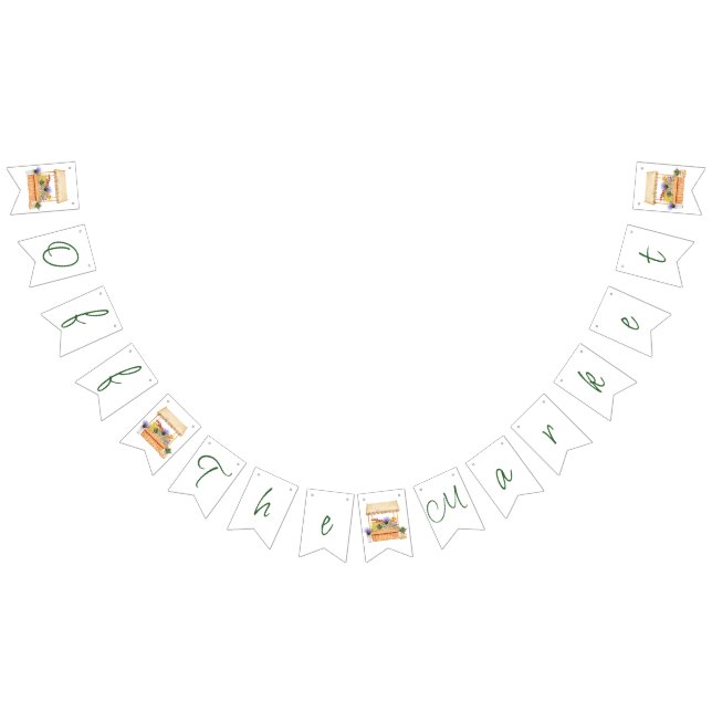 Banderines Mercado de Flores de Agricultores Fuera del Mercad (Todo)