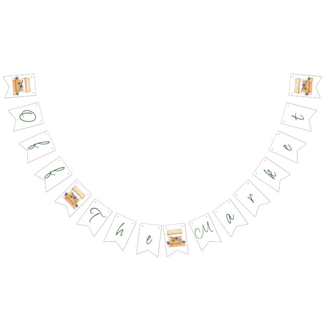 Banderines Mercado de Flores de Granjeros Fuera del Mercado D (Todo)