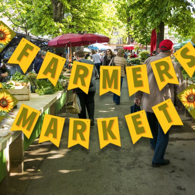 Banderines Mercado de los cultivadores de girasoles (Subido por el creador)