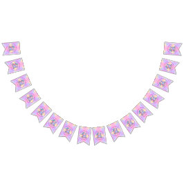 Banderines Mermaid 2º cumpleaños Cambio Editar Texto Personal