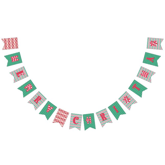 Banderines Merry Christmas Bunting Flags (Todo)